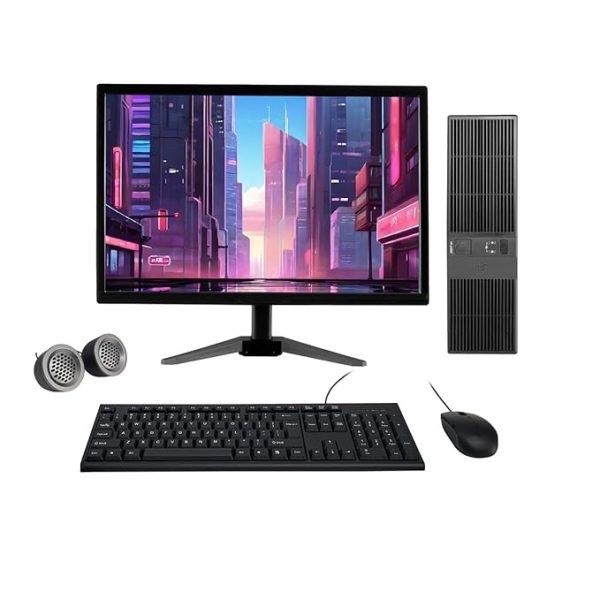 (Refurbished) HP Compaq 19" HD All-in-One Desktop Computer Set (Intel Core i3 2nd Gen| 8 GB RAM| 500 GB HDD| 19" HD LED Monitor| KB & Mouse| Speakers| WiFi| Windows 10 Pro| MS Office)