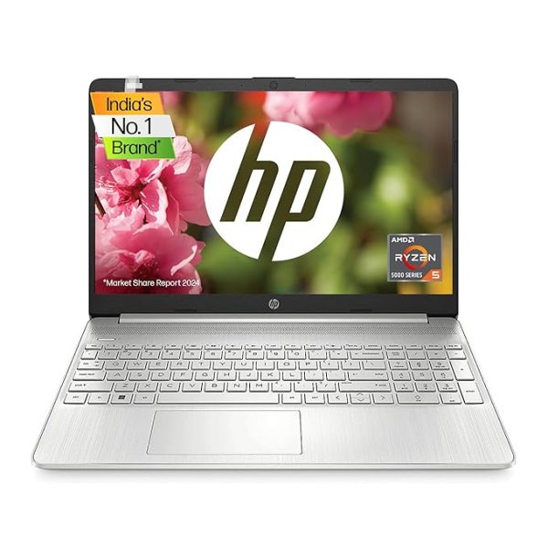 HP Laptop 15s, AMD Ryzen 3 5300U, 15.6-inch (39.6 cm), FHD, 8GB DDR4, 512GB SSD, AMD Radeon Graphics, Thin & Light, Dual Speakers (Win 11, MSO 2019, Silver, 1.69 kg), eq2143AU