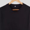 Plain Regular Fit T-Shirt | 100% Cotton | Round Neck, Half Sleeve Solid Kids T Shirts Black | 10 Years-13 Years