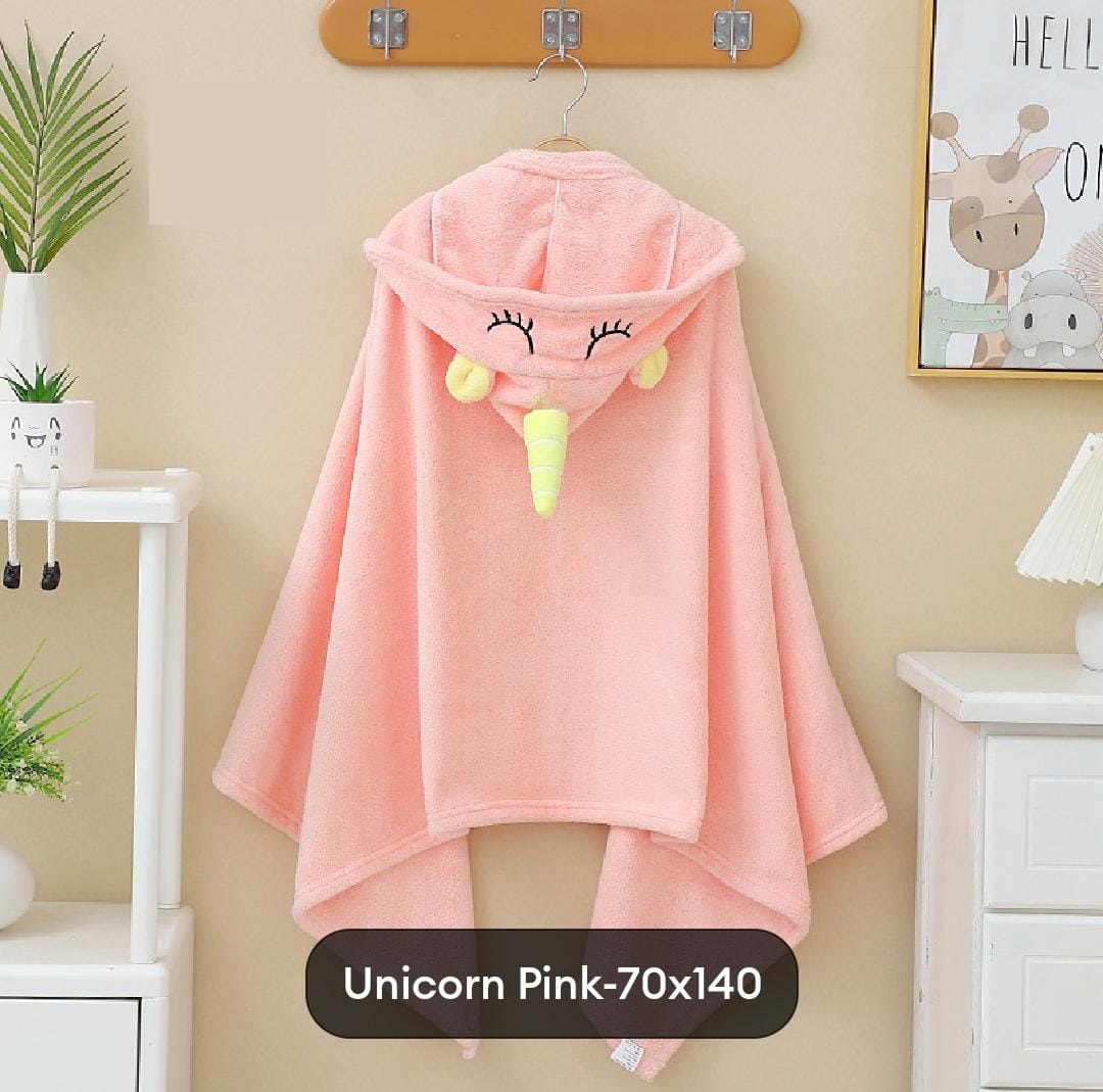 Disney Cartoon Hooded Kids Bathrobe Towel