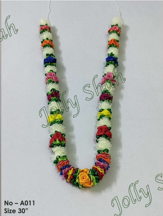 Beautiful Flowery Mala - Pavitra - Size 30"