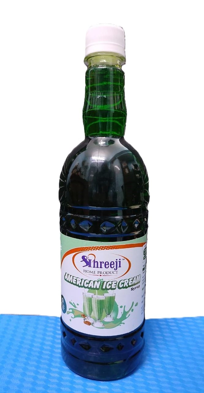 SHREEJI American Ice Cream Syrup Mix With Water For Making Juice Pet Bottle, Liquid