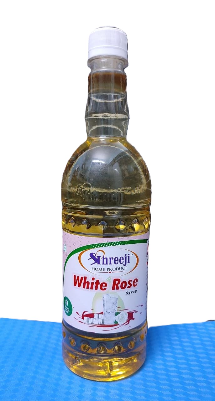 SHREEJI White Rose Syrup Mix with Water for Making Juice Pet Bottle